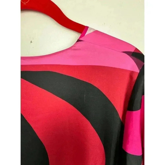 Fashion Nova NOVA LUXE Pink/Black Maxi Dress Size XS. Sexy Long Sleeve Vneck - Picture 11 of 11